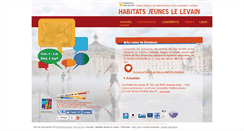 Desktop Screenshot of habitatsjeuneslelevain.org