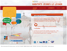 Tablet Screenshot of habitatsjeuneslelevain.org